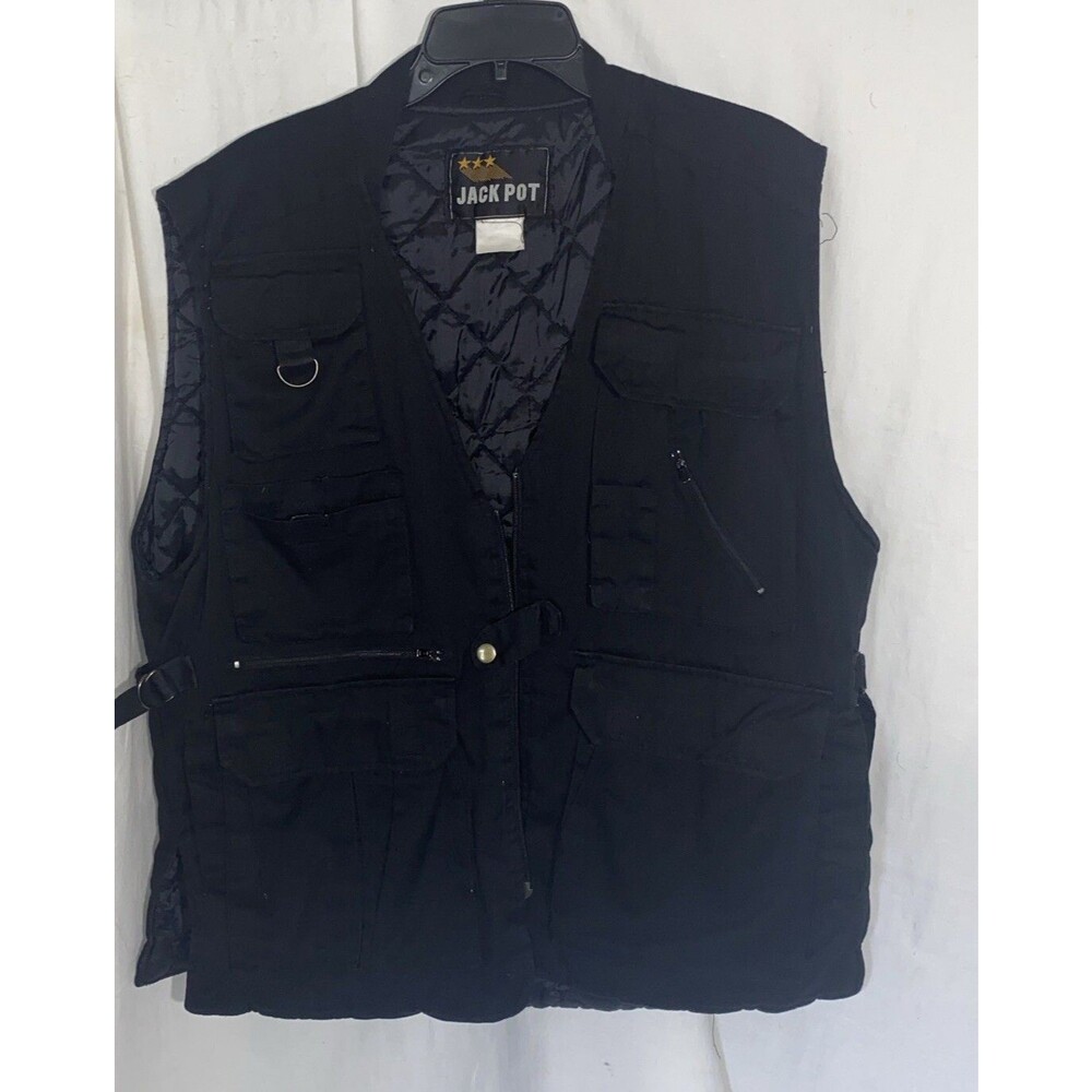 Jackpot brand tactical hunting fishing vest multi pocket adjustable outdoor